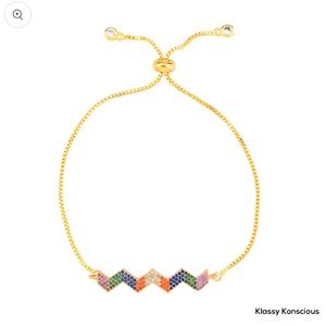 Zig Zag Gold Necklace “Admiration”